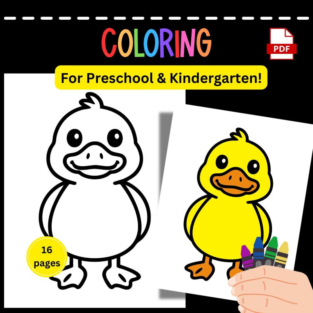 Farm Animals Coloring Pages for Kids | 8 Animals, 16 Easy Printables ...