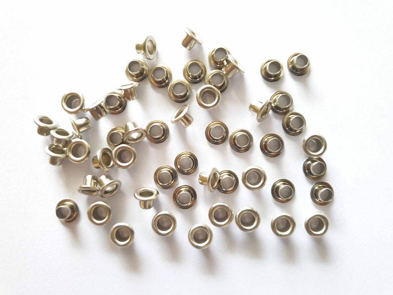 200 pcs small round eyelets grommets without washer size outer Etsy