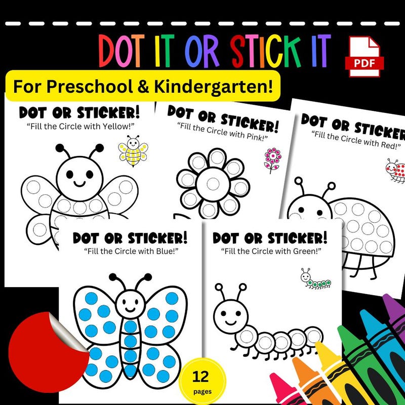 Kids Spring Stickers - Etsy