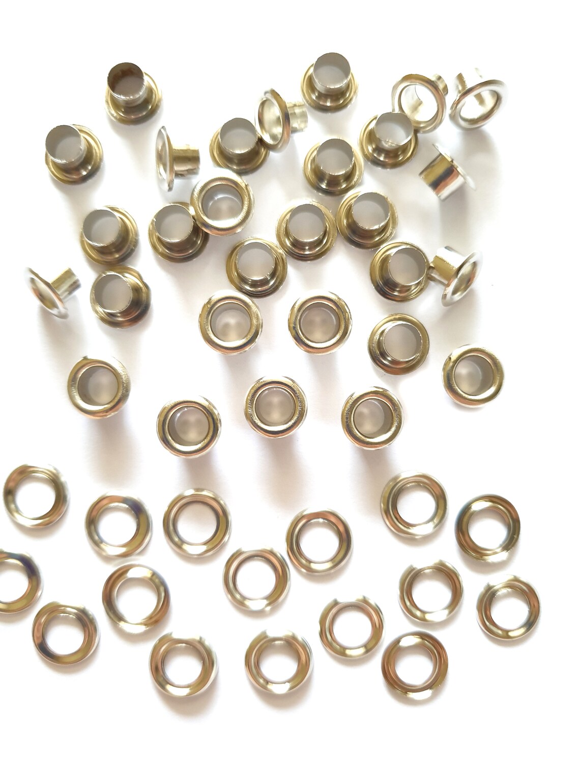 100 Set Round Eyelets Grommets With Washer Size Outer 8 Mm X Etsy