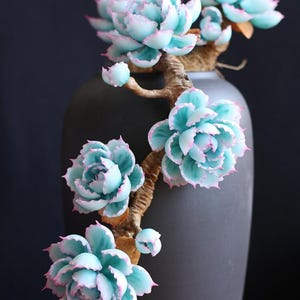Clay Succulent Berkeley– Handmade Faux Plant Desk Decor | Lifelike Miniature for Plant Lovers & Coworkers