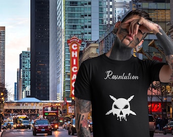 Rosinlution T-Shirt, Y2K Streetwear, Y2K clothing, T Shirt, street style, skater clothing, fashion, Tshirt, skull, mens t shirts, style