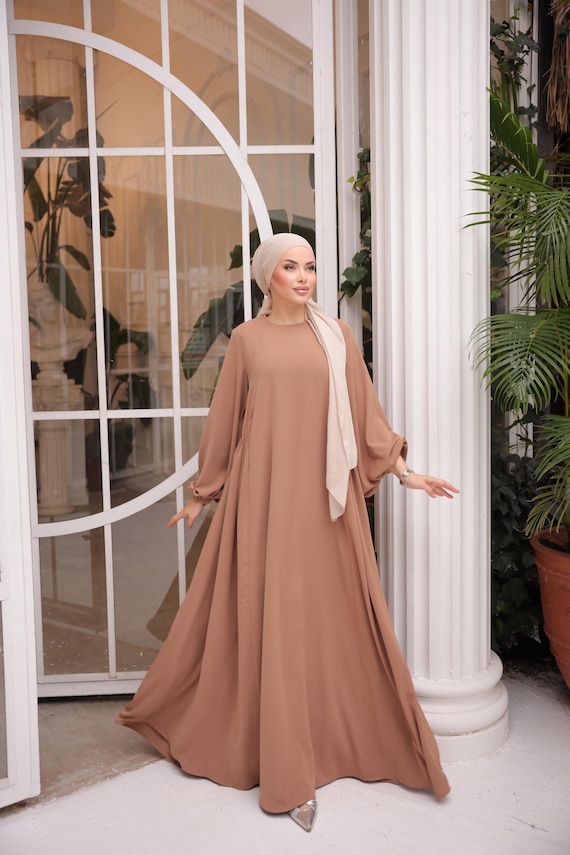 Dubai Silk Abaya Dress: Sultan Long Sleeve Maxi - Etsy