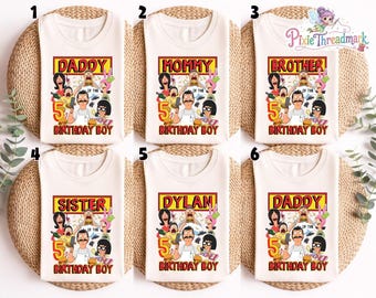 Custom Bob's Burgers Family Birthday Shirt, Bob's Burgers Birthday Boy Shirt, Bob's Burgers Family Matching Tees