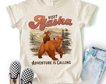 Bear Visit Alaska Adventure Is Calling Vintage Shirt, Disneyfamily Matching Comfort Colors Tee,Disneyland Vacation 2026 Trip Shirt