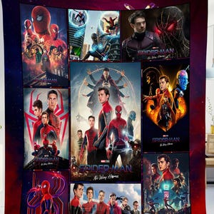 Spider-Man No Way Home Blanket, Spiderman Blanket, Spider Man Peter Parker Blanket, Superhero Throw Blanket For Bed Couch Sofa Bild 1