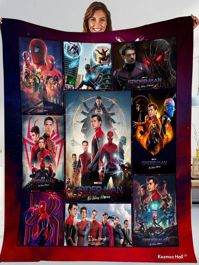 Spider-Man No Way Home Blanket, Spiderman Blanket, Spider Man Peter Parker Blanket, Superhero Throw Blanket For Bed Couch Sofa Bild 1