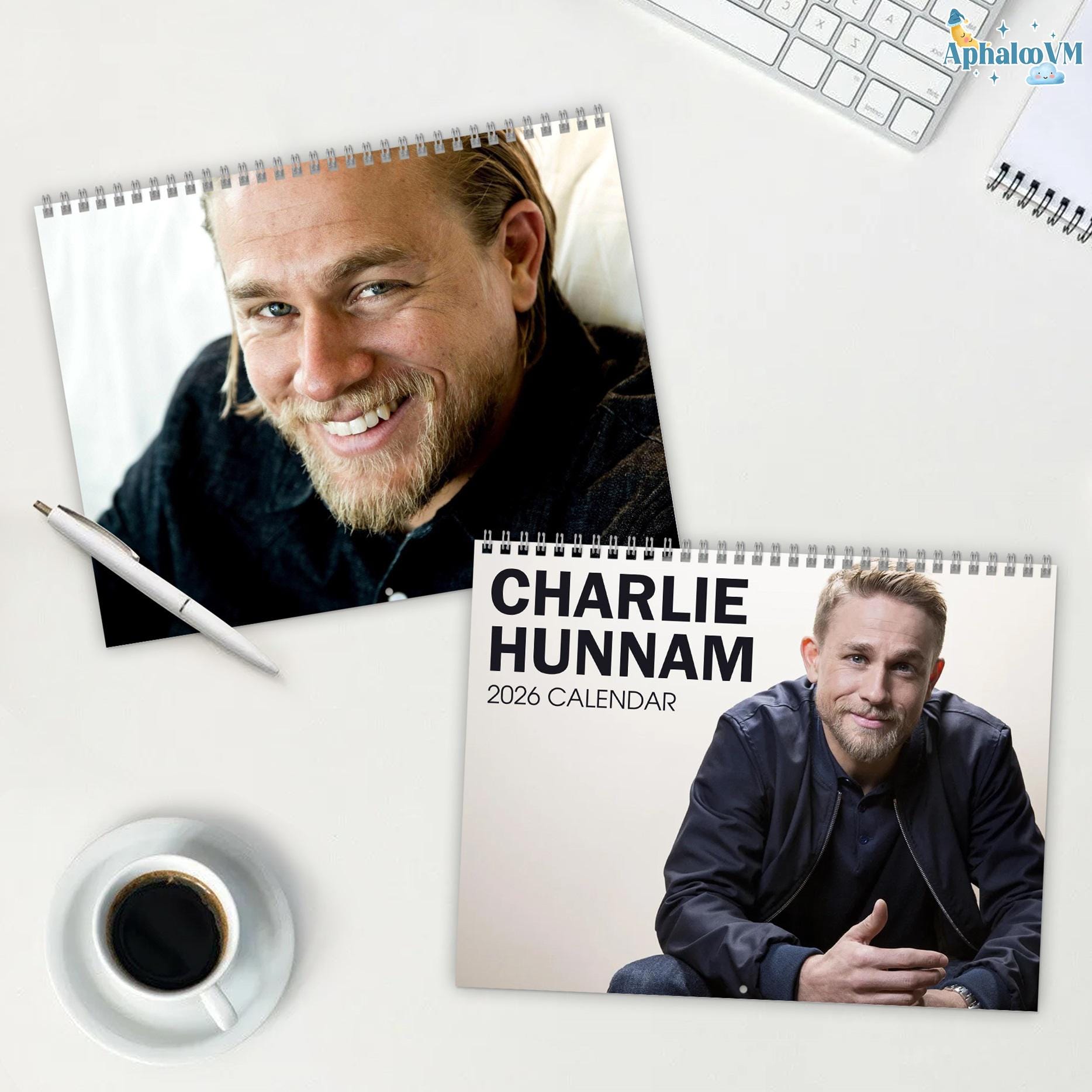 Discover Charlie Hunnam 2026 Calendar | Celebrity Calendar | The Charlie Hunnam Ed Gein Gift