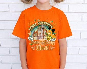 Orange Bird Hello Sunshine Shirt, Disneyland Family Vacation Gift, Disneyworld Epcot Flower & Garden Festival 2026 Shirt
