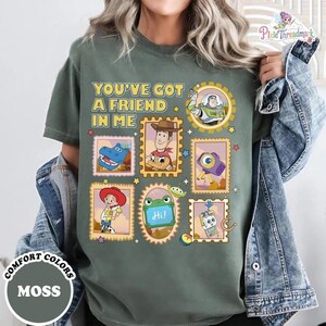 Toy Story 5 Comfort Colors Shirt, Gift For Music Fan, Retro Toy Friends Shirt, Nostalgic Toy Story 5 Inspired, You've Got a friend in me image 3