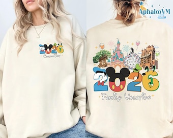 Custom Disneyland Vacation 2026 Shirt, Family Disneytrip Matching Shirts, Magic Kingdom Epcot Shirt, Family Vacation Trip Outfits