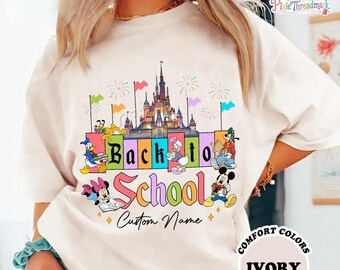 Custom Mickey And Friends Back To School Shirt | Magic Kingdom Back To School Shirt | Mickey And Friends 1St Day Of School | Back To School