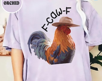 Camiseta "F Caw F", divertida camiseta con meme de gallo, camiseta humorística del juego del pollo "F-CAW-F", regalos de chiste sobre pollos