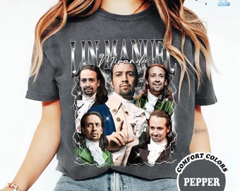 Lin-Manuel Miranda 90s Bootleg T-shirt, Lin-Manuel Miranda, Broadway Songwriter Actor Graphic Tee, Musical Theater Lovers Shirt