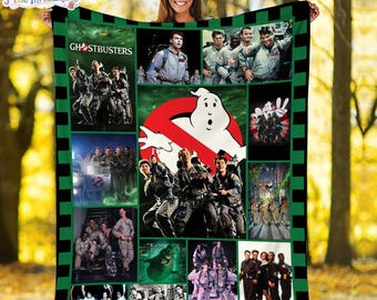 Ghostbusters Fleece Blanket, Ghostbusters 80s 90s Toy, Throw Blanket For Couch Sofa, Christmas Gifts, Ghostbusters Lovers Blanket