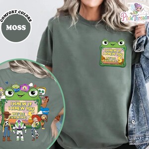 Personalized Toy Story Birthday Shirt, Retro Toy Story 5 Comfort Colors Shirt, Woody Buzz Jessie Tee, Toy Story DisneyFamily Trip Gift image 3