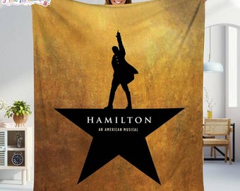 Alexander Hamilton Fleece Blanket, Hamilton Throw Blanket, Hamilton Musical Blanket, Hamilton Fan Gifts, Christmas Gifts Blanket