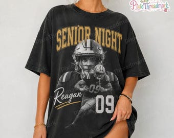 Camiseta de fútbol personalizada con foto, camiseta de fútbol senior, camiseta personalizada con foto del jugador, regalo de fútbol con nombre y número de camiseta