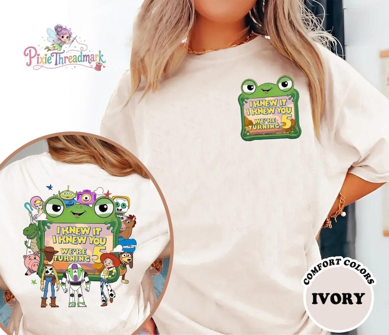 Personalized Toy Story Birthday Shirt, Retro Toy Story 5 Comfort Colors Shirt, Woody Buzz Jessie Tee, Toy Story DisneyFamily Trip Gift image 1