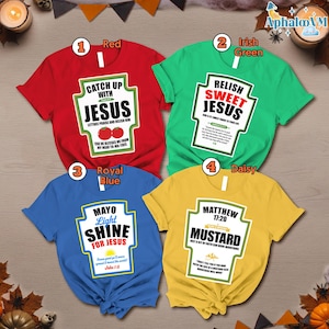 Group Condiments Shirt, Matching Condiment Halloween Costume Shirt, Ketchup And Mustard, Halloween Costume Condiments Group Tees
