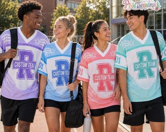 Personalized College Football Jersey, Custom Name Number Team Shirt, Game Day Sports Jersey, School Spirit Wear, Student Fan Gift
