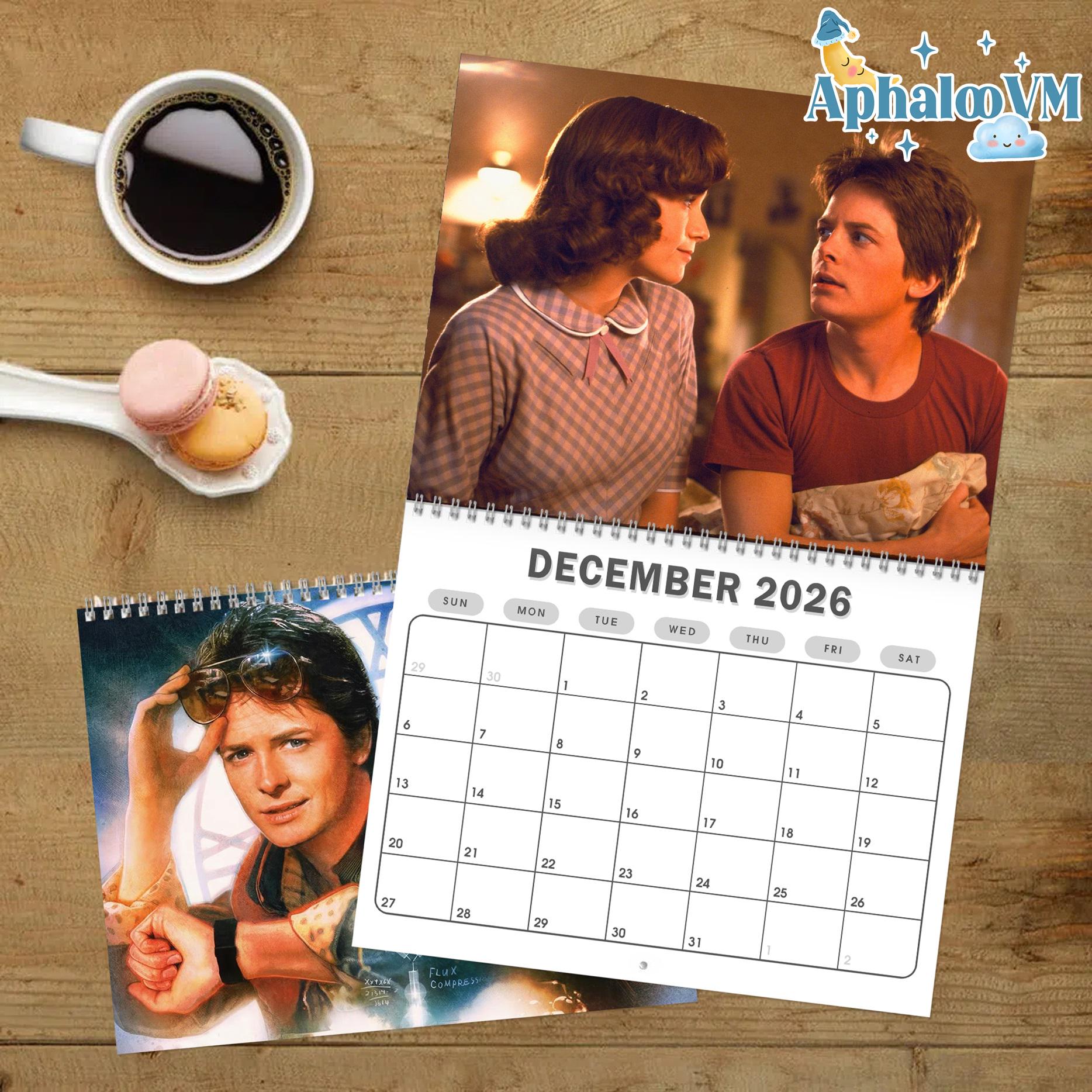 Discover Back to the Future 1985 Wall Calendar | Wall Calendar 2026 | Back to the Future Movie