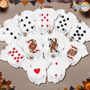 Deck Of Cards Group Costume Shirt, Card Deck Costume Shirt For Halloween, Matching Halloween Costume, Funny Card BoardGame Costume Shirts