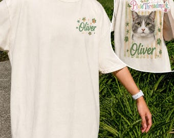Camiseta personalizada con foto de mascota, Camiseta personalizada para mascotas, Camiseta con foto de perro, Regalo para amantes de los perros, Camiseta de perro aullando a la luna
