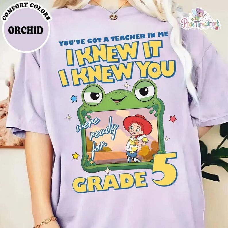 You've Got a Teacher in me Teacher Shirt, Retro Toy Story 5 Comfort Colors Shirt, Woody Buzz Jessie Tee, Toy STory DisneyFamily Trip Gift image 1