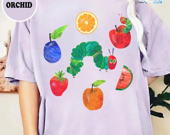 Comfort Colors The Very Hungry Caterpillar T-shirt, Children’s Book Inspired Shirt, Back to School Gift, Book Lover