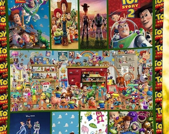 Toy Story Fleece Blanket | Buzz Lightyear Fleece Blanket | Woody Fleece Blanket | Birthday Gift | Christmas Toy Story Blanket