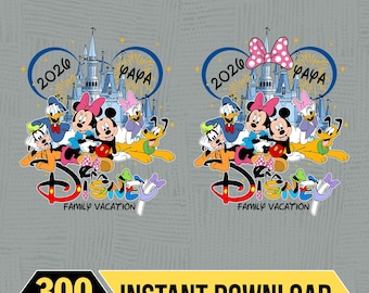 Disneyland Family Vacation 2026 png Digital Download, Mickey And Friends Matching png, Disneyland Trip, Disneyland Magical Castles png