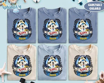 Alaska 2026 Shirt, Mickey Cruise Line Disneyland Shirt, Family Cruise Trip Shirt, Family Vacation Shirt, Disneytrip Group Shirt