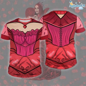 Descendants Queen of Hearts All Over Print Hoodie, Descendants The Rise of Red Costume, Descendants Halloween Cosplay, Disneyland Halloween