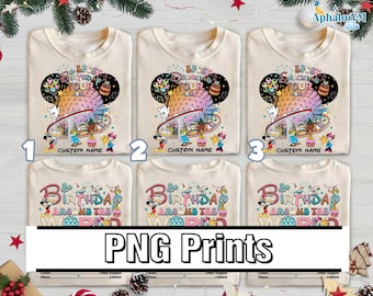 Mickey and Friends Epcot Birthday Tour Png Download, Disneyland Epcot Png, Epcot World Tour 2026, Custom Epcot Birthday Png