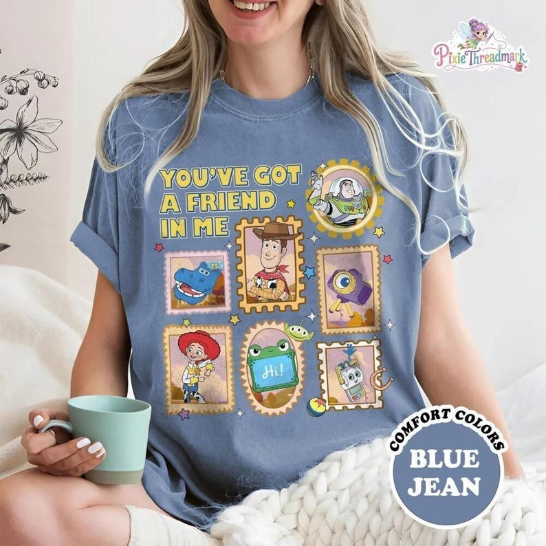 Toy Story 5 Comfort Colors Shirt, Gift For Music Fan, Retro Toy Friends Shirt, Nostalgic Toy Story 5 Inspired, You've Got a friend in me image 4