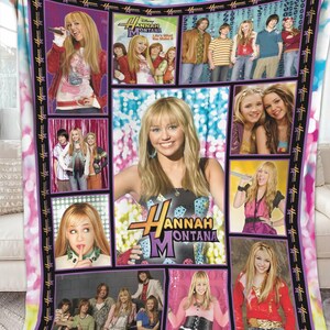 Hannah Montana Blanket, Disneyland Hannah Montana Blanket, Girls Trip Blanket, The Other Side of Me, WDW Blanket Gifts for Her image 2