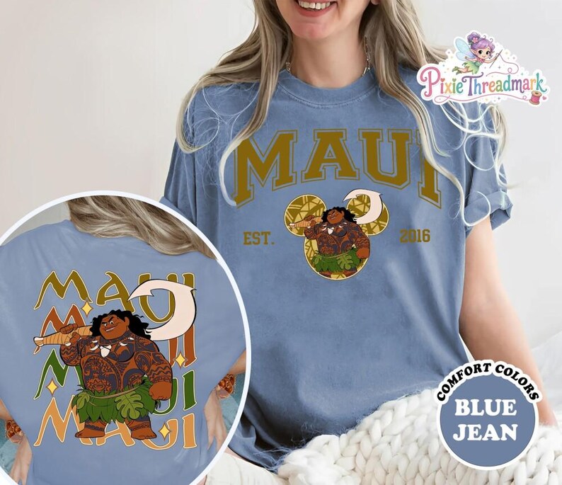 Maui Character Moana Movie Shirt, Maui Shirt, Maui Moana T-Shirt, Maui Demi-God Shirt, Disneyland Birthday Shirt, Father's Day Gift image 3