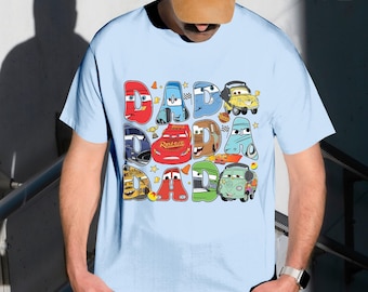 Cartoon Rad Dad Father Day Shirt, Disneyland Cars Dada Shirt, Fathers Day Gift, Cars Dad Shirt, Cars Movie Shirts, Pixar Car Dada