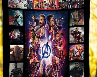 Avengers Fleece Blanket, Superheros Blanket, Spiderman Superhero Bket, Avengers Gifts, Throw Blanket for Couch Sofa, Avengers Movie Blanket