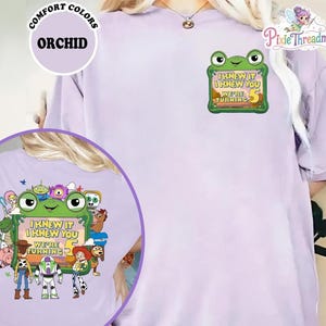 Personalized Toy Story Birthday Shirt, Retro Toy Story 5 Comfort Colors Shirt, Woody Buzz Jessie Tee, Toy Story DisneyFamily Trip Gift image 5