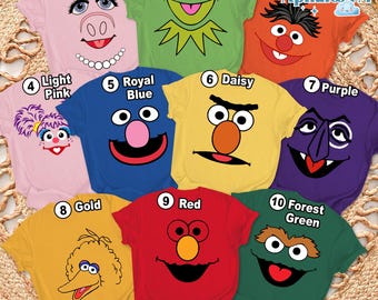 Muppet Character Halloween Costume T-shirt, Kermit Frog Halloween Costume T Shirt, Muppet Show Halloween Costume, Halloween Group Shirts