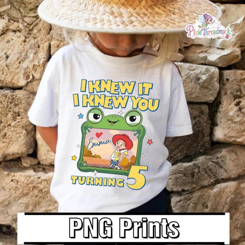 Personalized Toy Story 5 Movie Png, Lilypad Jessie Toy Story Land You've Got a Friend In Me Adult & Kids Png, DisneyPixar Birthday Png image 3