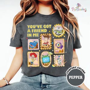 Toy Story 5 Comfort Colors Shirt, Gift For Music Fan, Retro Toy Friends Shirt, Nostalgic Toy Story 5 Inspired, You've Got a friend in me image 1