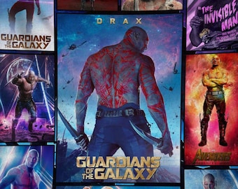 Drax Guardians Of The Galaxy Fleece Blanket, Avengers Superhero Throw Blanket for Bed Couch Sofa, Super Hero Blanket,Superhero Throw Blanket