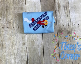 Airplane Applique, Transportation Applique