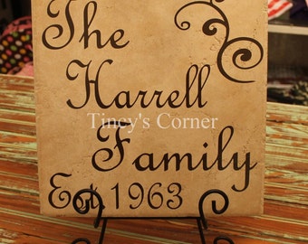 Name plate tile | Etsy Name plate tile | Etsy