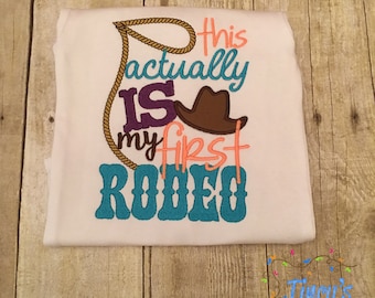 This is Actually My First Rodeo Girl Applique, Rodeo Applique