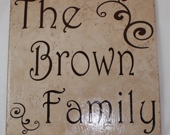 Name plate tile | Etsy Name plate tile | Etsy