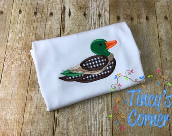 Mallard Duck Applique, Animal Applique